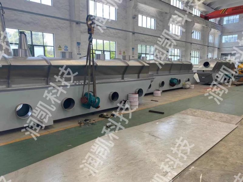 常州潤凱與內(nèi)蒙某公司簽訂的8臺振動流化床干燥機(jī)持續(xù)趕貨中。